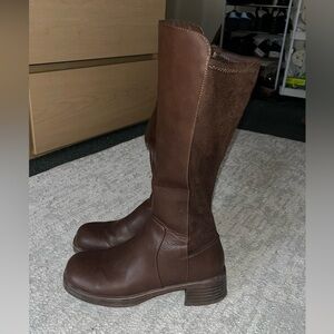 Steve Madden Brown Leather Boots, size 6